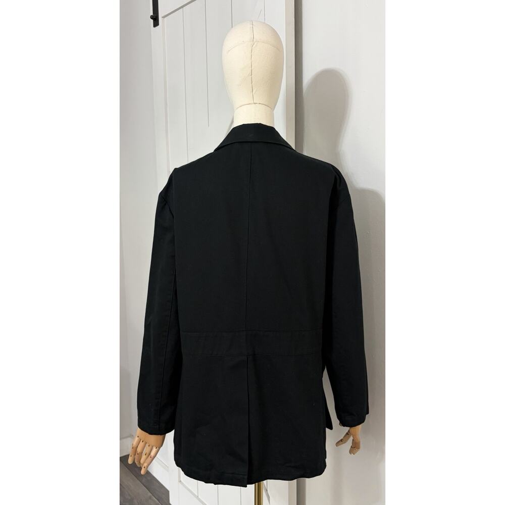 VTG LAUREN RALPH LAUREN Size 6 Military Safari Utility Jacket Cargo Coat Black - Picture 5 of 10